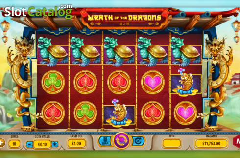 Скрин2. Wrath Of The Dragons слот