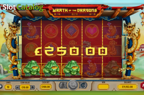 Скрин3. Wrath Of The Dragons слот