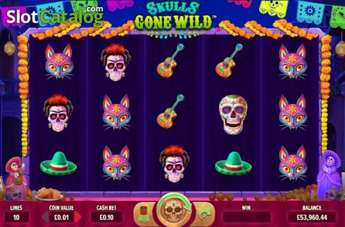 Скрин2. Skulls Gone Wild слот