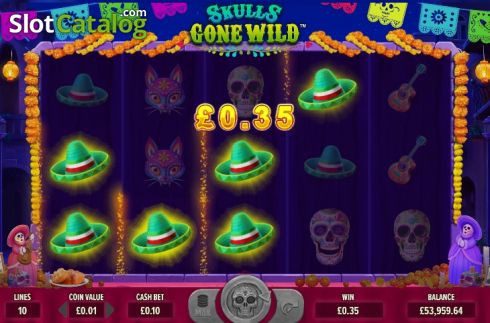 Скрин3. Skulls Gone Wild слот