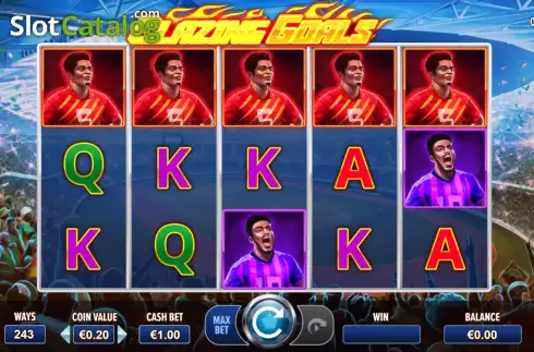 Скрин3. Blazing Goals слот