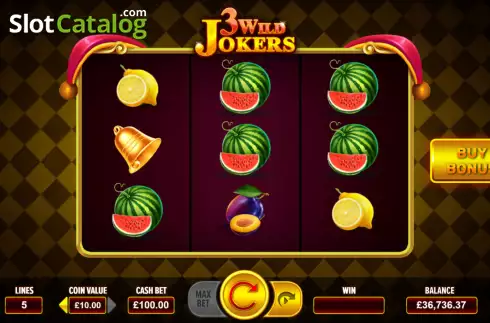 Скрин2. 3 Wild Jokers слот