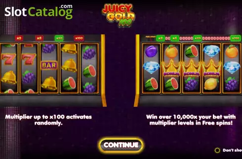 Скрин2. Juicy Gold 100 слот