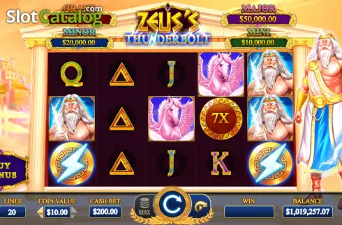 Скрин2. Zeus's Thunderbolt слот