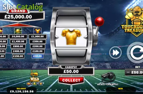 Скрин3. Touchdown Treasures слот