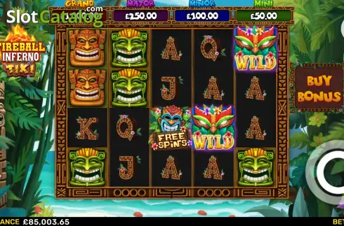 Скрин2. Fireball Inferno Tiki слот