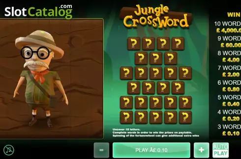 Скрин2. Jungle Crossword слот