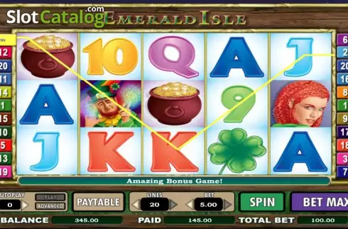 Скрин5. Emerald Isle (Flash) слот
