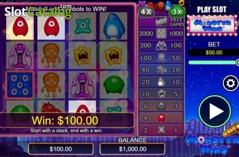 Скрин3. Scratch Monster Wins слот