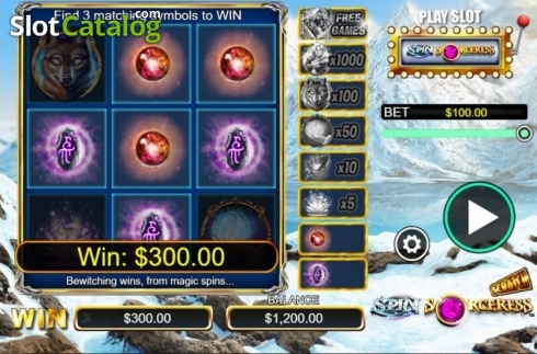 Скрин3. Scratch Spin Sorceress слот