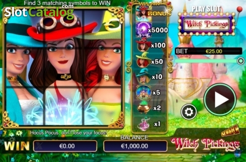 Скрин2. Scratch Witch Pickings слот