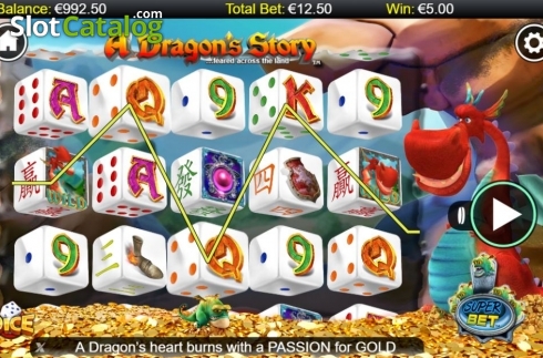Скрин3. A Dragon's Story Dice слот