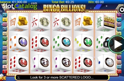 Скрин2. Bingo Billions Dice слот