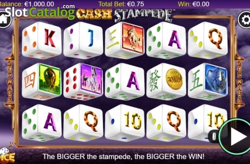 Скрин2. Cash Stampede Dice слот