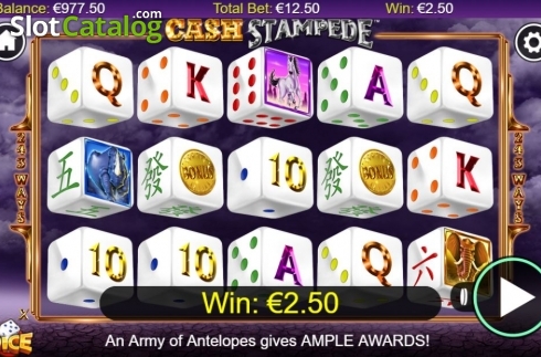 Скрин3. Cash Stampede Dice слот