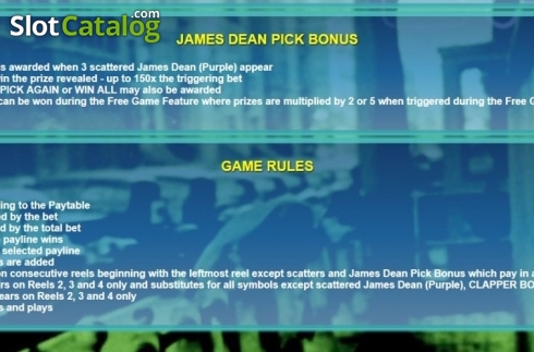 Скрин6. James Dean Dice слот