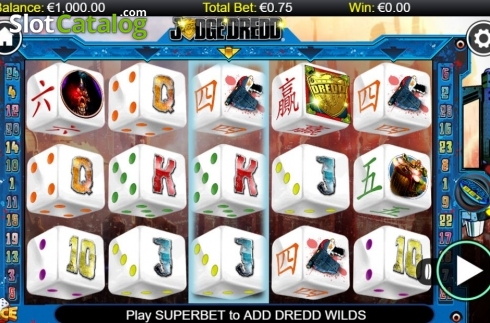 Скрин2. Judge Dredd Dice слот