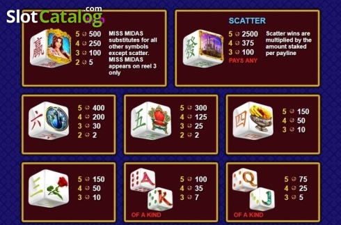 Скрин4. Miss Midas Dice слот