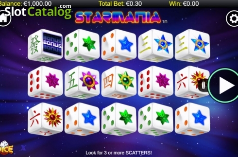 Скрин2. Starmania Dice слот