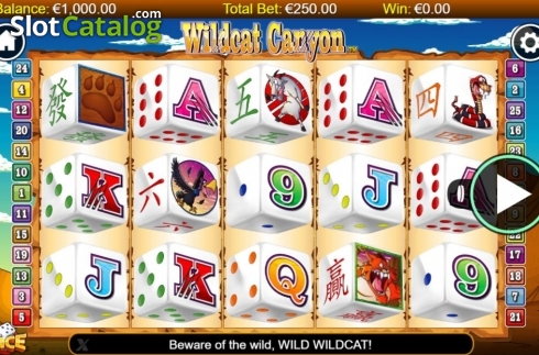Скрин2. Wildcat Canyon Dice слот