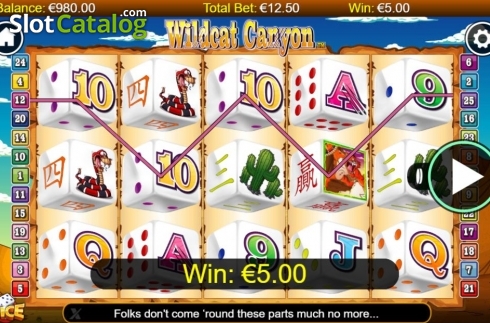 Скрин3. Wildcat Canyon Dice слот