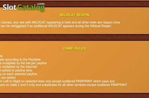 Скрин6. Wildcat Canyon Dice слот