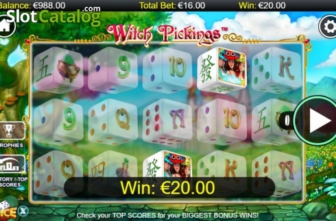 Скрин3. Witch Pickings Dice слот