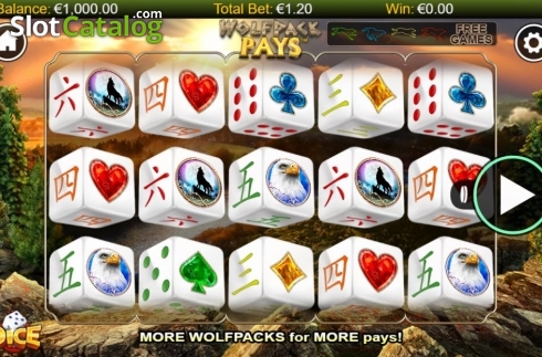 Скрин2. Wolfpack Pays Dice слот