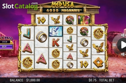 Скрин2. Medusa Megaways слот