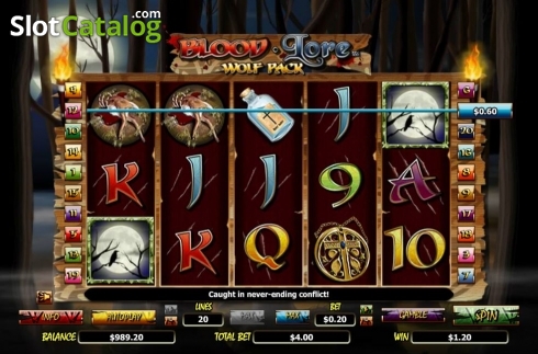 Скрин4. Bloodlore Wolf Pack слот