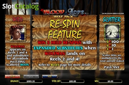 Скрин5. Bloodlore Wolf Pack слот
