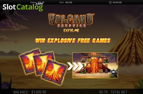 Скрин3. Volcano Eruption Extreme слот