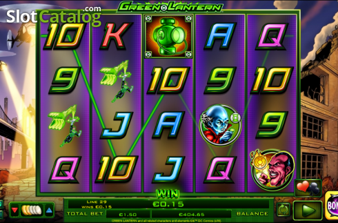 Скрин4. Green Lantern (NextGen) слот