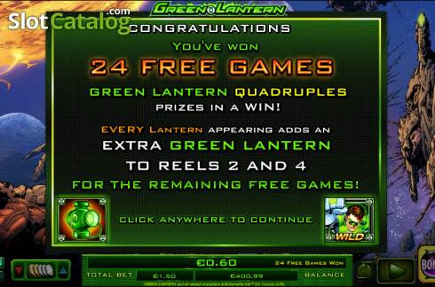 Скрин7. Green Lantern (NextGen) слот