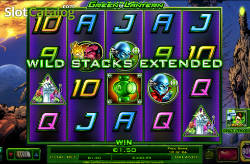 Скрин8. Green Lantern (NextGen) слот