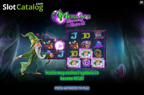 Скрин2. Merlin's Money Burst слот