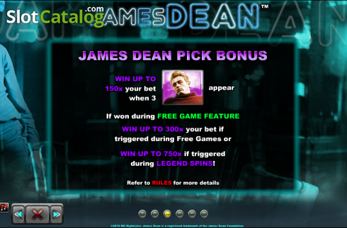 Скрин9. James Dean слот