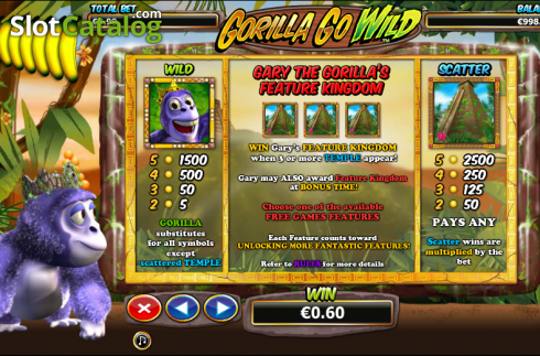 Скрин9. Gorilla Go Wild слот
