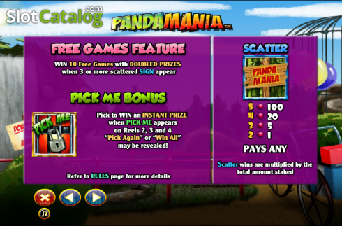 Скрин9. Pandamania слот