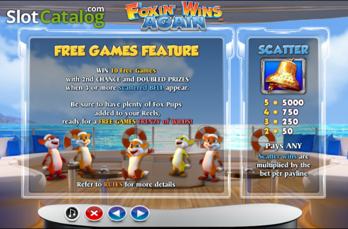 Скрин8. Foxin' Wins Again слот