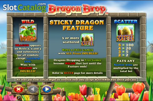 Скрин8. Dragon Drop слот