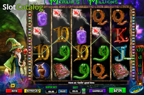 Скрин4. Merlin's Millions Superbet слот