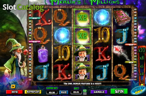 Скрин5. Merlin's Millions Superbet слот
