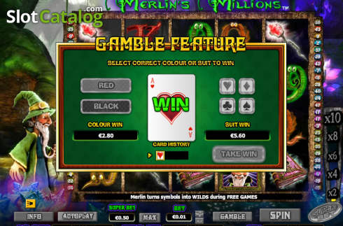 Скрин6. Merlin's Millions Superbet слот