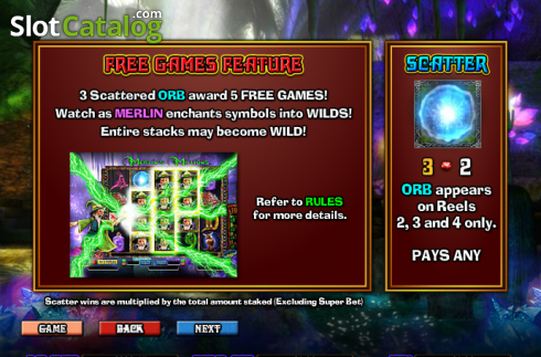 Скрин8. Merlin's Millions Superbet слот