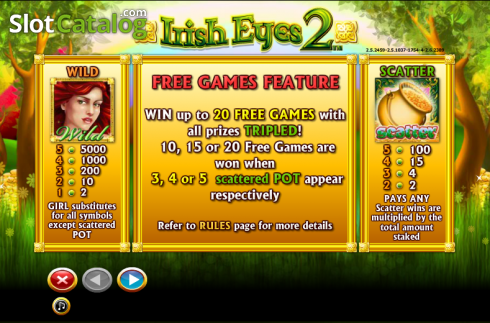 Скрин9. Irish Eyes 2 слот