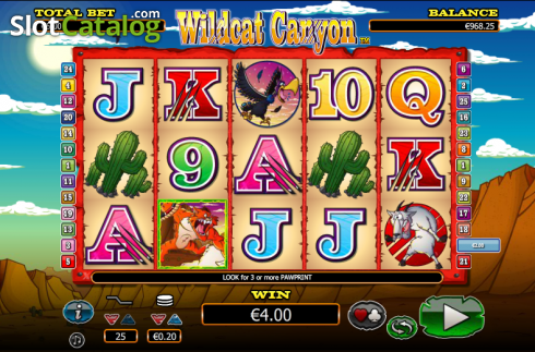 Скрин5. Wild Cat Canyon слот