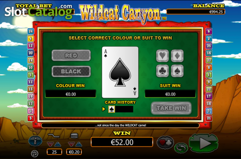 Скрин7. Wild Cat Canyon слот