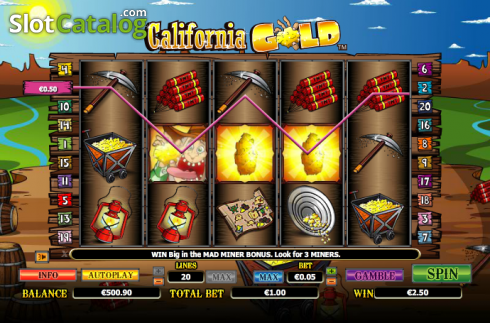 Скрин4. California Gold слот