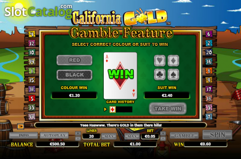 Скрин5. California Gold слот